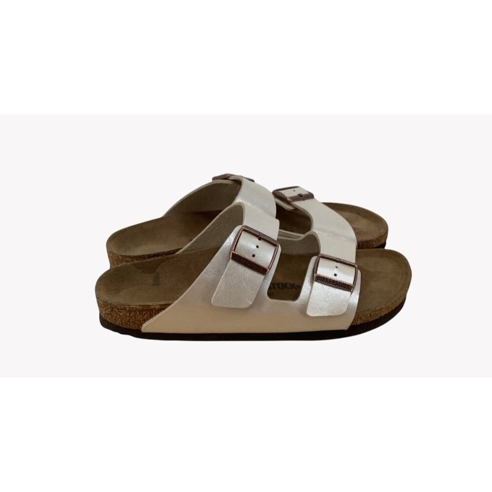 Birkenstock Womens Arizona Graceful Birko-Flor Slide Leather Sandals Size 41 EU - Picture 3 of 8
